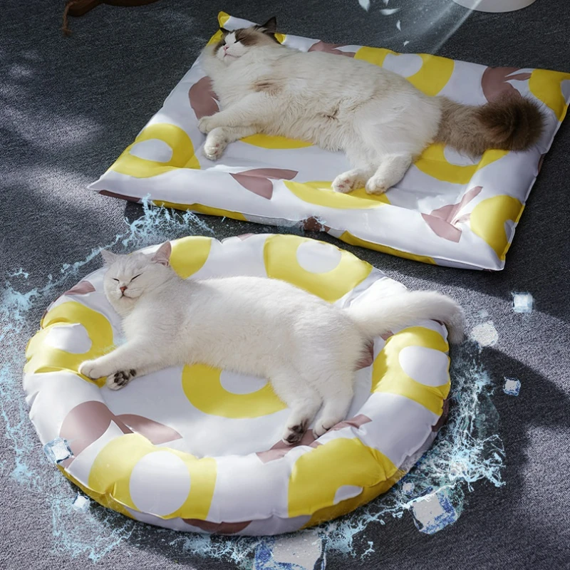 Pet Ice Mat Summer Kennel Cooling Cat Ice Feeling Water Bed Dog Mat Waterproof Scratch-Resistant Nest Accessories Wholesale