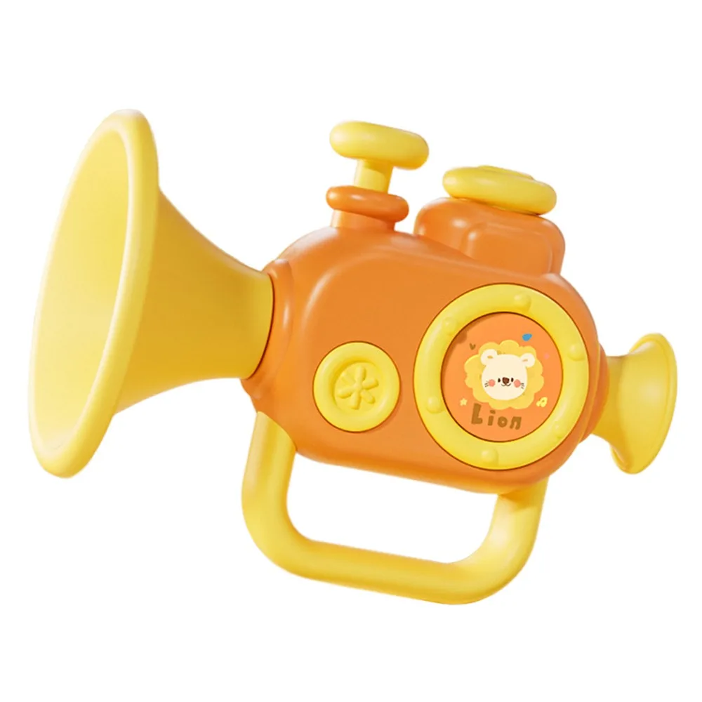 

Multicolor Interesting Trumpet Toy Anti-scratch Plastic Mini Musical Instrument Cognition Sound Whistle Toy Enlightenment Toys