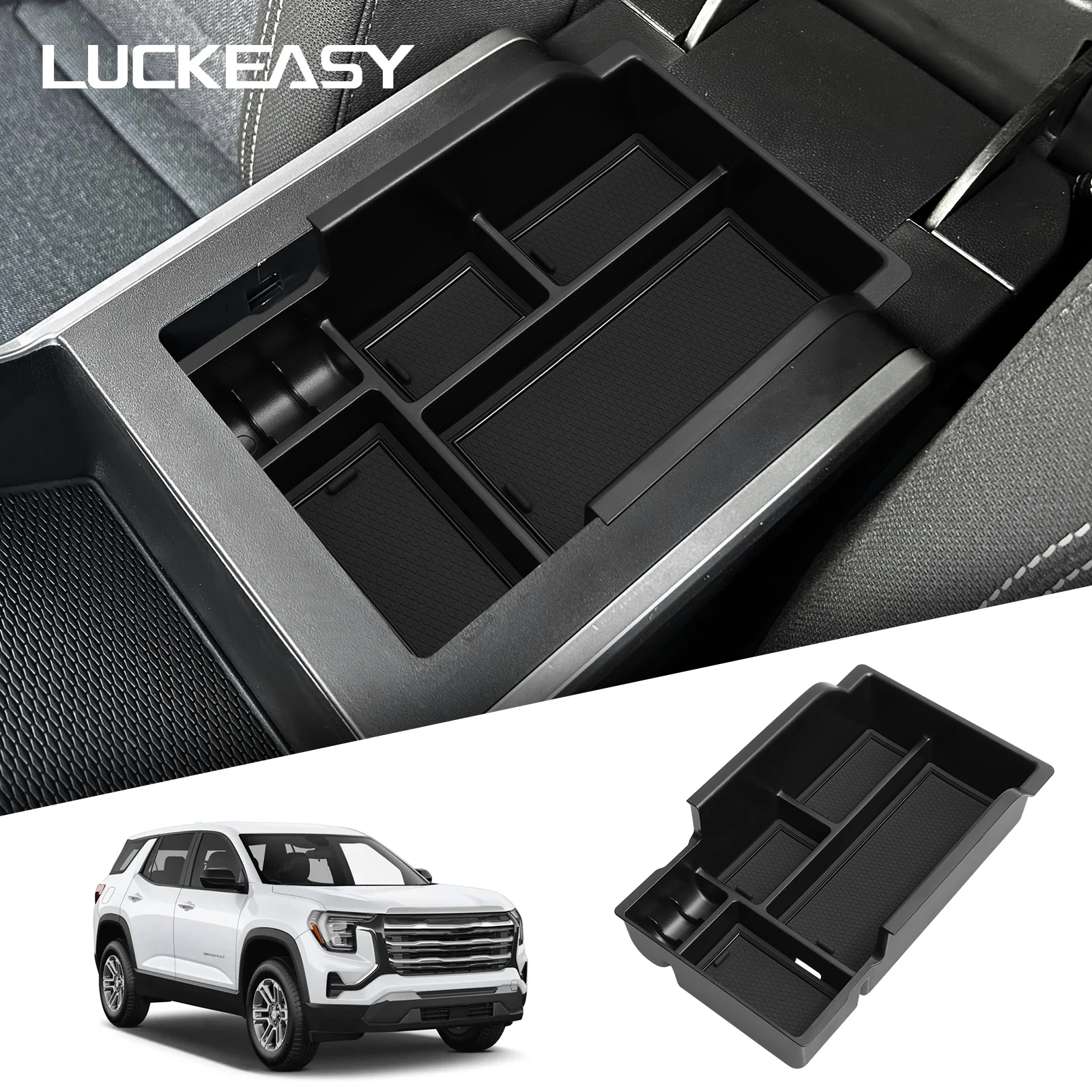Für GMC Terrain 2025, Auto-Aufbewahrungsbox, Innenzubehör, Mittelkonsole, Armlehne, Aufbewahrung, Organizer, Aufräumtablett