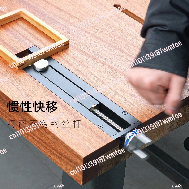 Woodworking table embedded tail pliers vise quick move inertia vise jig DIY fixed clamp handwheel clamp desktop accessories