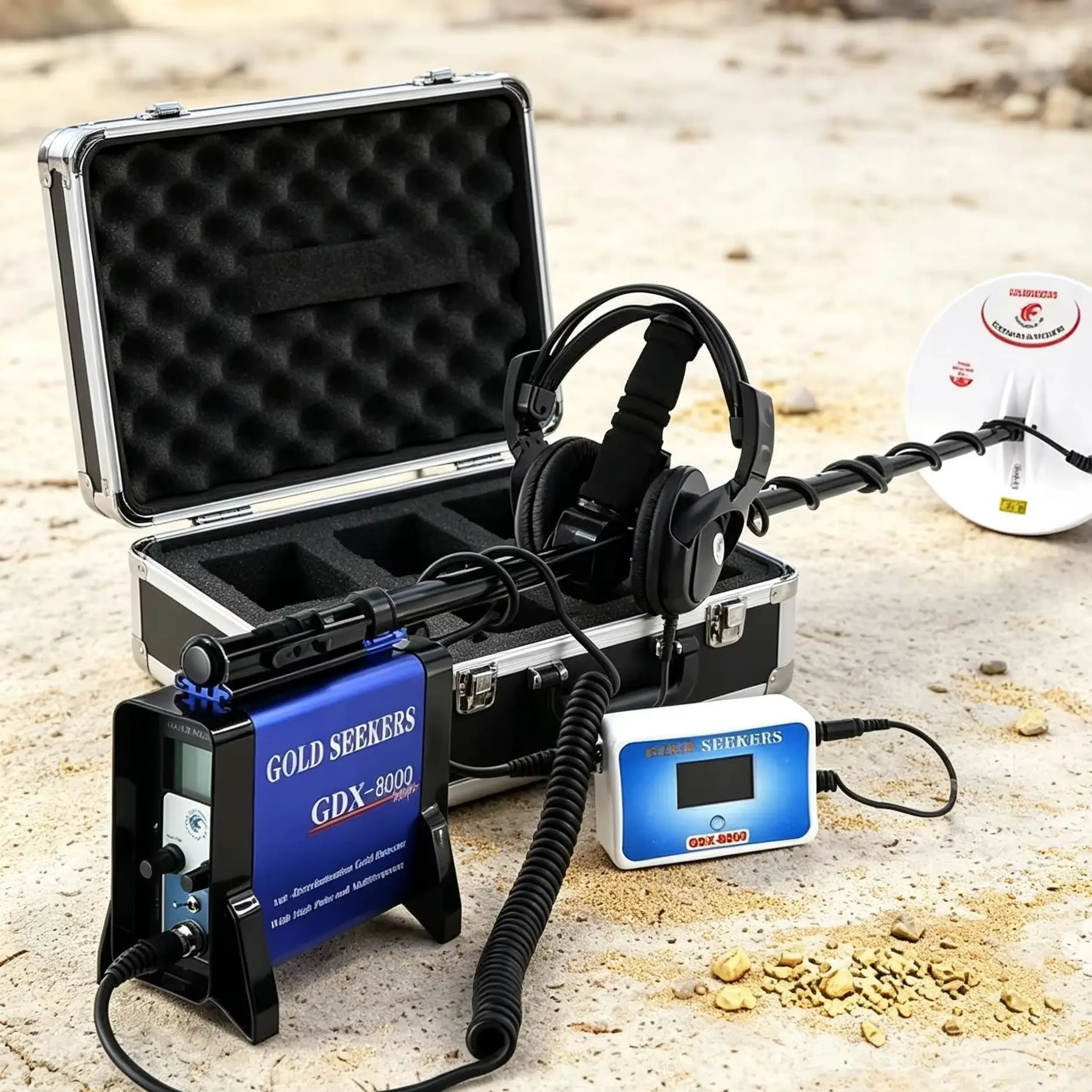 Wild Terrain GDX8000 Micro Gold Scanner Heavy-duty Treasure Locator for Natural Sand Gold Particle Field Mining Search