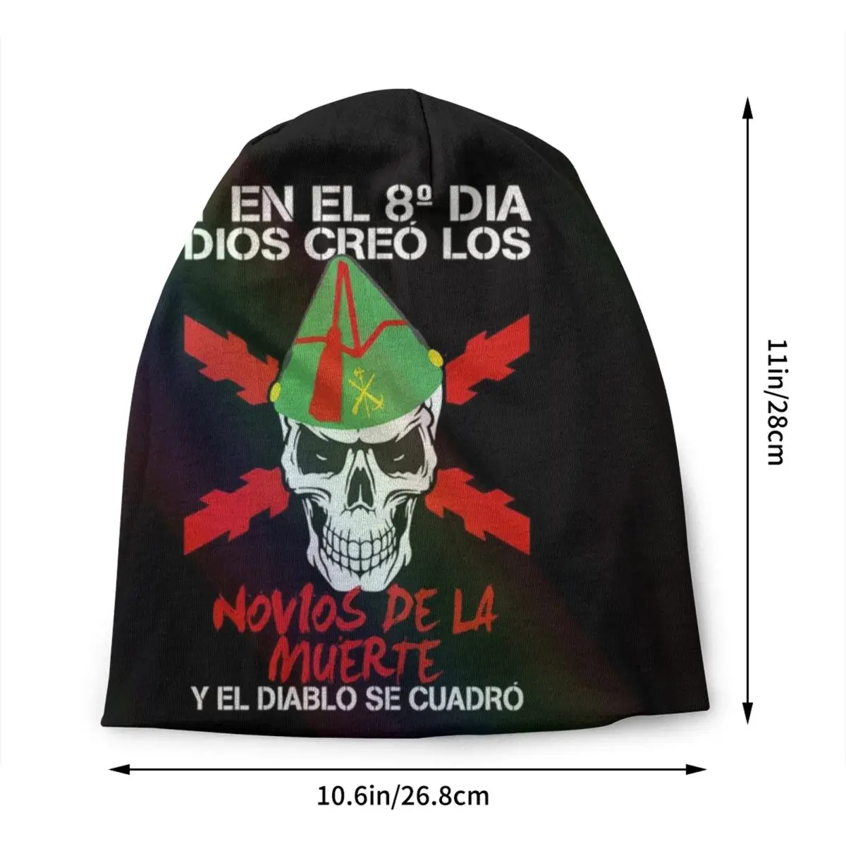Spanish Legion Skullies Beanies Caps Unisex Winter Warm Knit Hat Women Men Cool Spain Coat of Arms Bonnet Hats Outdoor Ski Cap