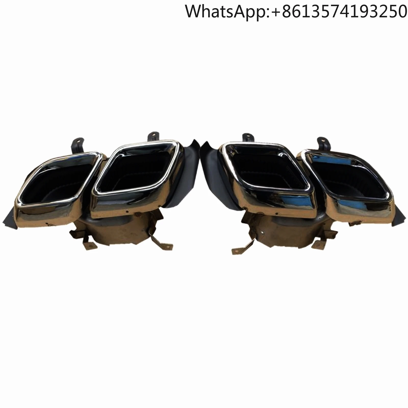 

For Cadillac CT5 2020-2024 Black Stainless Steel Car Rear Exhaust Muffler Tip Pipe Replacement Tail Air Outlet Vent Tailpipe Kit