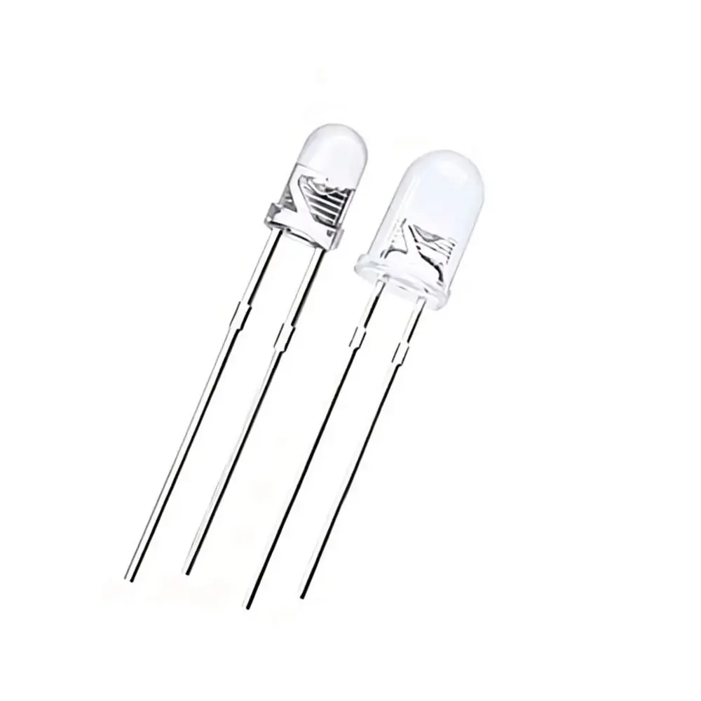 10 Stück UV 365nm 370NM 375 380 395NM 400 415 420NM LED-Dioden DIP 3mm 5mm Dioden Klare UV-LED Ultraviolett-LED-Kit