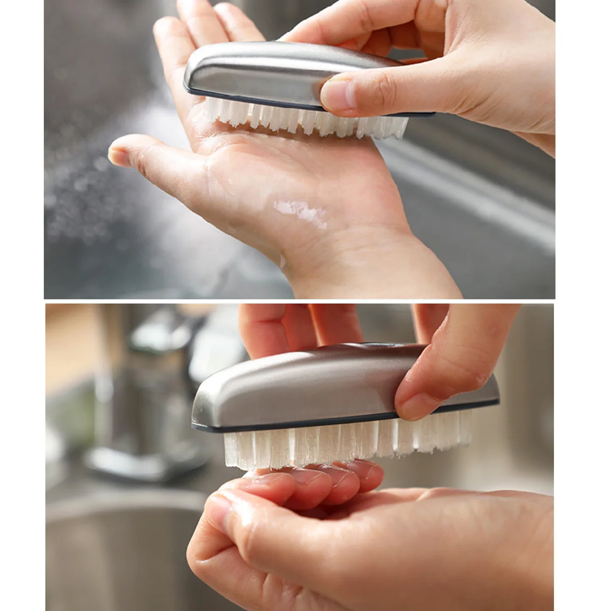 Cepillo de acero inoxidable, eliminador de olores, herramienta de limpieza de uñas, barra desodorizante, utensilio de cocina, barra desordorizadora portátil para Cocina