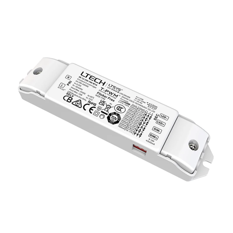 10W 12W 100mA-400mA 350mA-700mA CC Constant Current 0-10V/10VPWM/RX LED Driver LTECH 100-240V Dimming Lighting Transformer