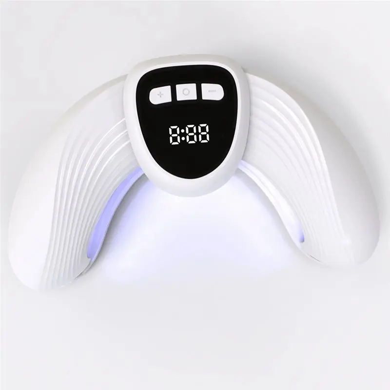 B46B-Design pieghevole a forma di U LED UV Lampada per il trattamento dei funghi delle unghie Luce terapeuta portatile per la cura delle mani e dei piedi