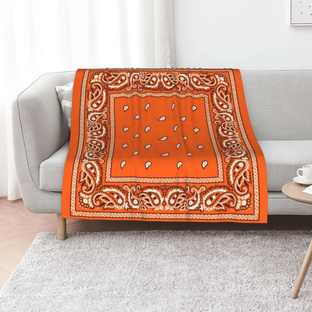 Bandana Orange Throw Blanket Bed covers manga Summer Soft Big Quilt Plaid on the sofa Blankets