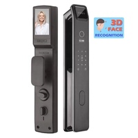 Cheap Smart Lock 3D Face Recognition Face ID Work With WIFI APP Zigbee Rifd Home Door Lock With Video Camera