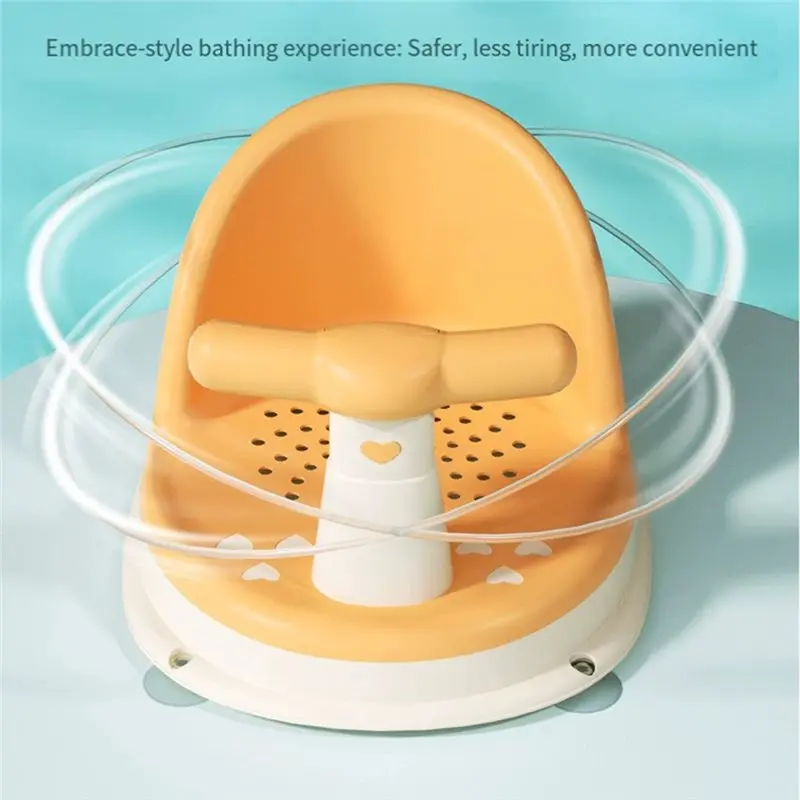 A04G-Anti Slip Baby Tub Seat Bathtub Pad Mat Chair Safety Newborn Toddler Infant Care Children Bathing Shower Chair view 5