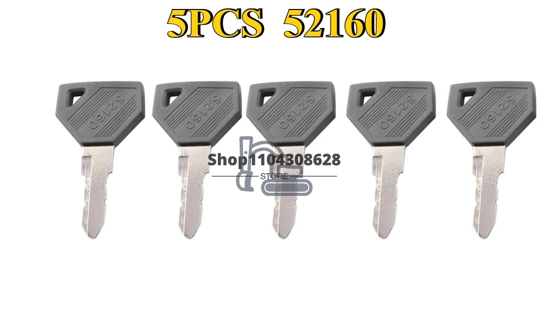 5PCS Excavator 52160 FITS For YM New Key Grader Dozer Grader Dozer Excavator Parts