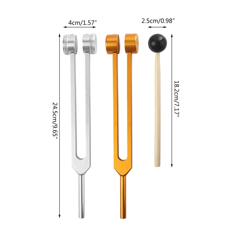 Imagem -06 - Portátil Ajuste Garfo Garfo Garfo de Alumínio da Orelha Sistema Nervoso Teste Tuning Liga Garfo Freqüência 64hz Ferramenta Cuidados Saúde G6da