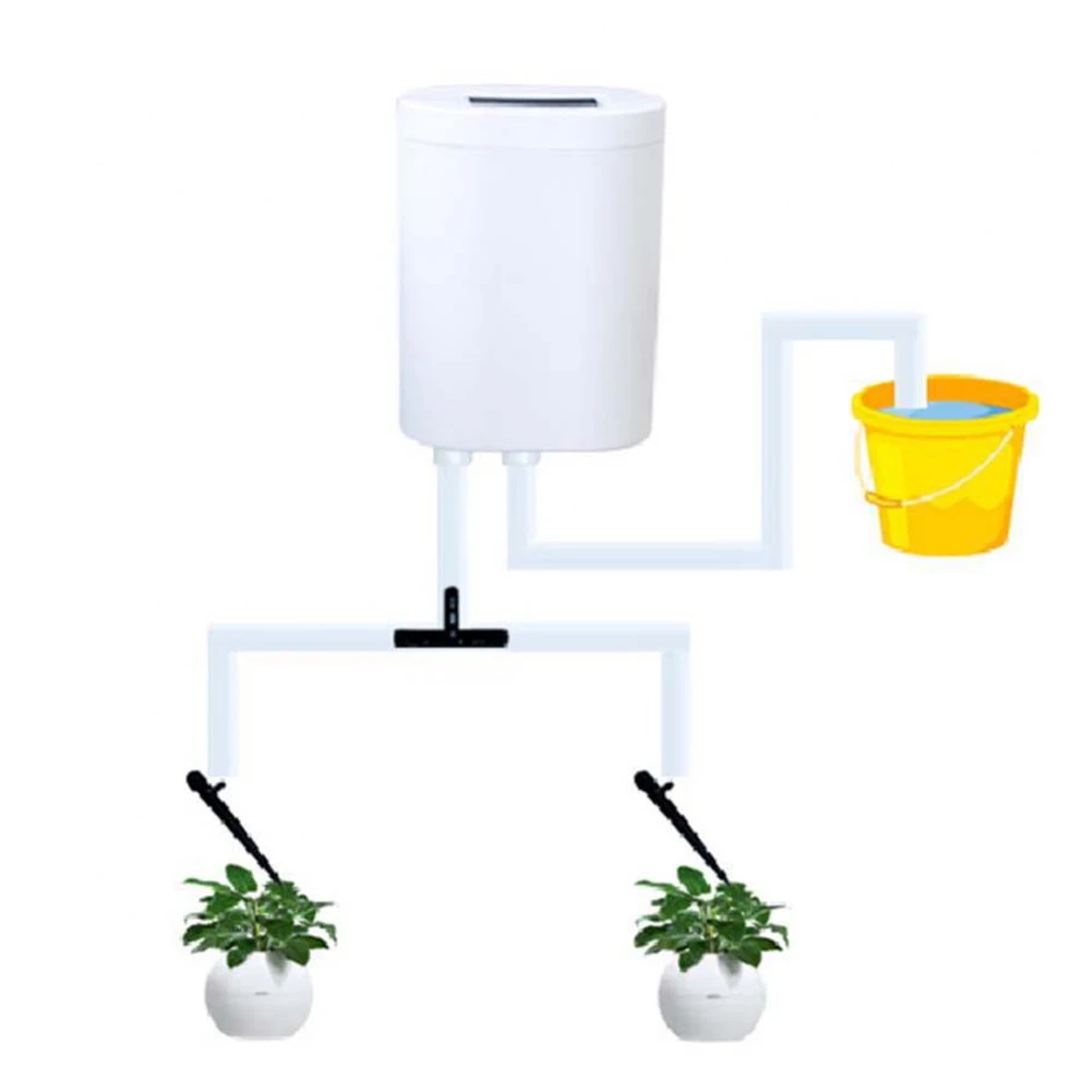 Flowers Plants Home Sprinkler Home Sprinkler Drip Irrigation Device 2/8/16 Heads Pump Indoor Plant Watering Device Garden Tool