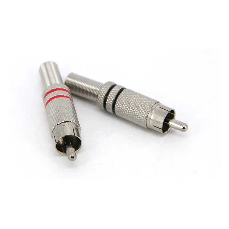 Musical RCA male Sound Silver Plated HIFI Audio Plug Connector Terminal High Quality Speaker Audio Male Connector