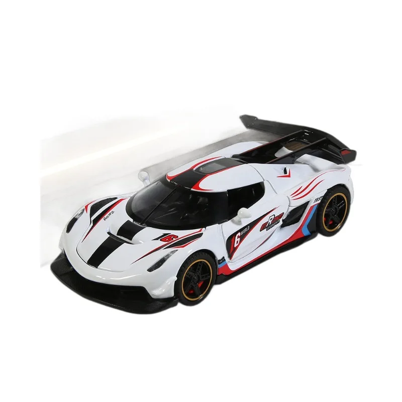 1:32 Jeskos Modified Vehicle Alloy Miniature Car Diecast Metal Scale Car Model Sound＆Light Collection Children Toy Car Gifts