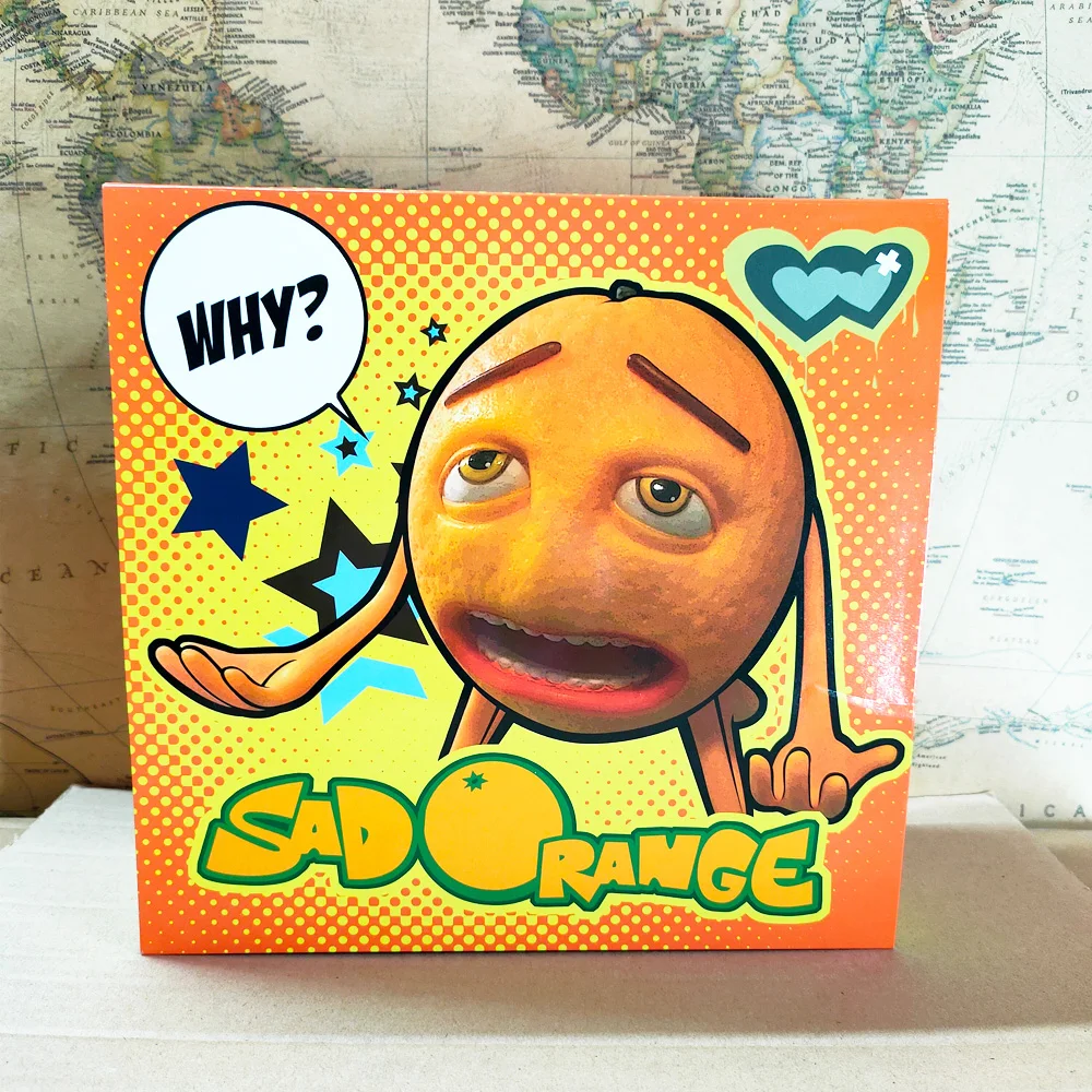 

Creative Funny Orange Juice Sad Orange Simulation Action Figure Model Toys Gift Original Collection