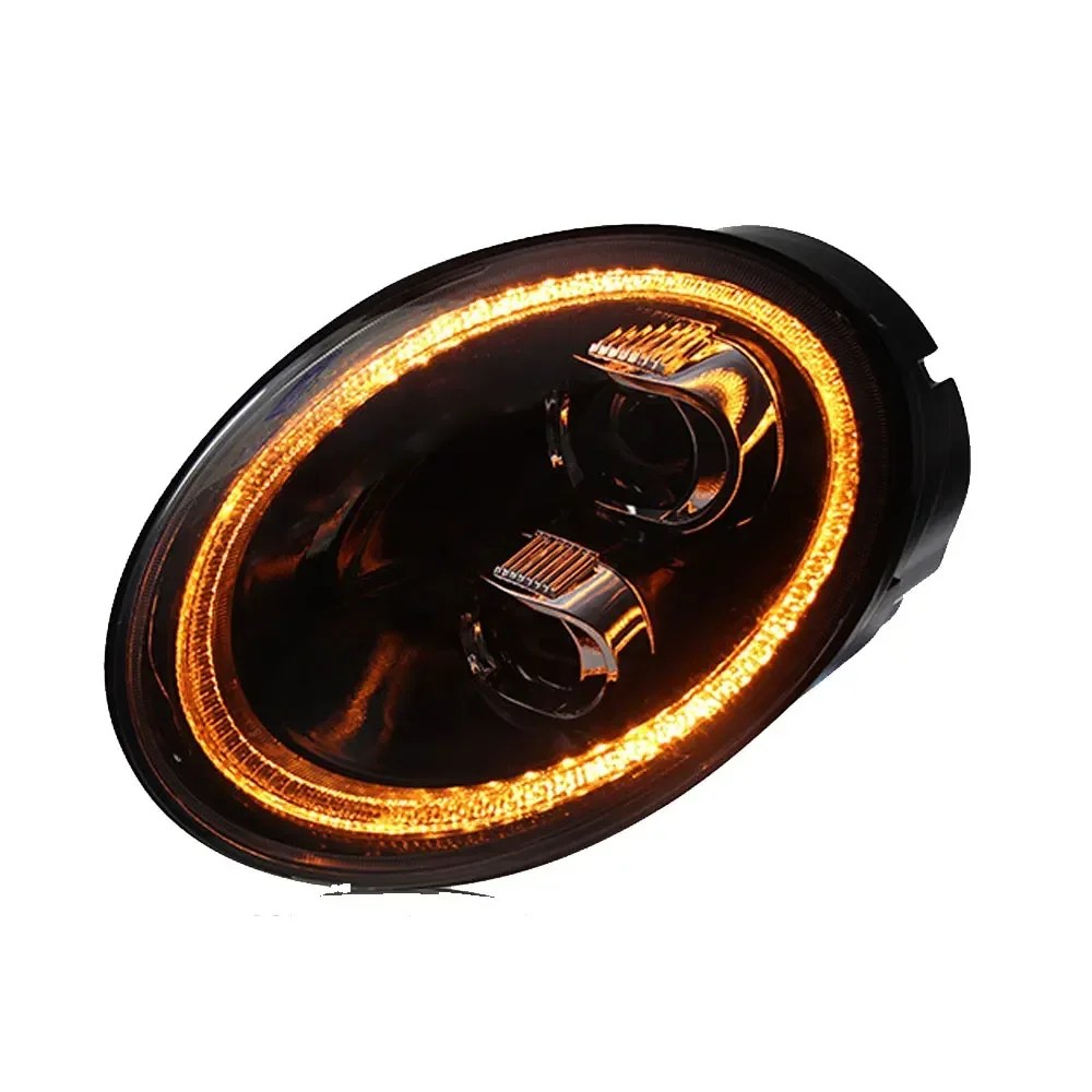 اكسسوارات السيارات لشركة فولكس فاجن بيتل 2006-2012 المصابيح الأمامية جميع LED المصباح DRL رئيس مصباح مع إشارة دوران متتابعة إضاءة السيارات