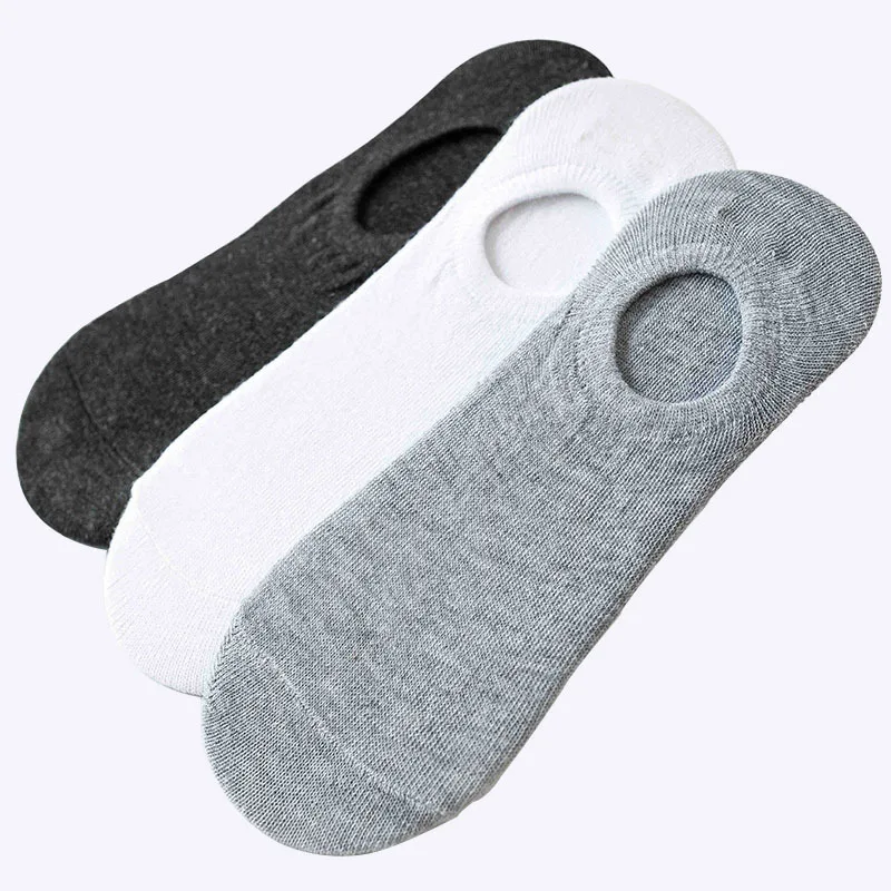 

Fashion Happy Men Boat Soc Silicone Invisible Cotton Socks Male Ankle Sock Slippers 2026 New