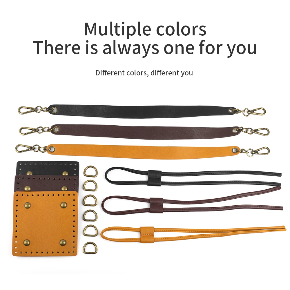 DIY Leather Bag Strap Handmade Handbag Woven Set High Quality Bag Bottoms With Hardware Accessories for DIY Shoulder Handbag