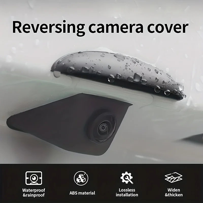 سيارة عكس الكاميرا سيليكون المطر الظل غطاء السيارات كاميرا خلفية المطر درع غطاء سيارة كاميرا الرؤية الخلفية المطر الثقيلة ABS درع