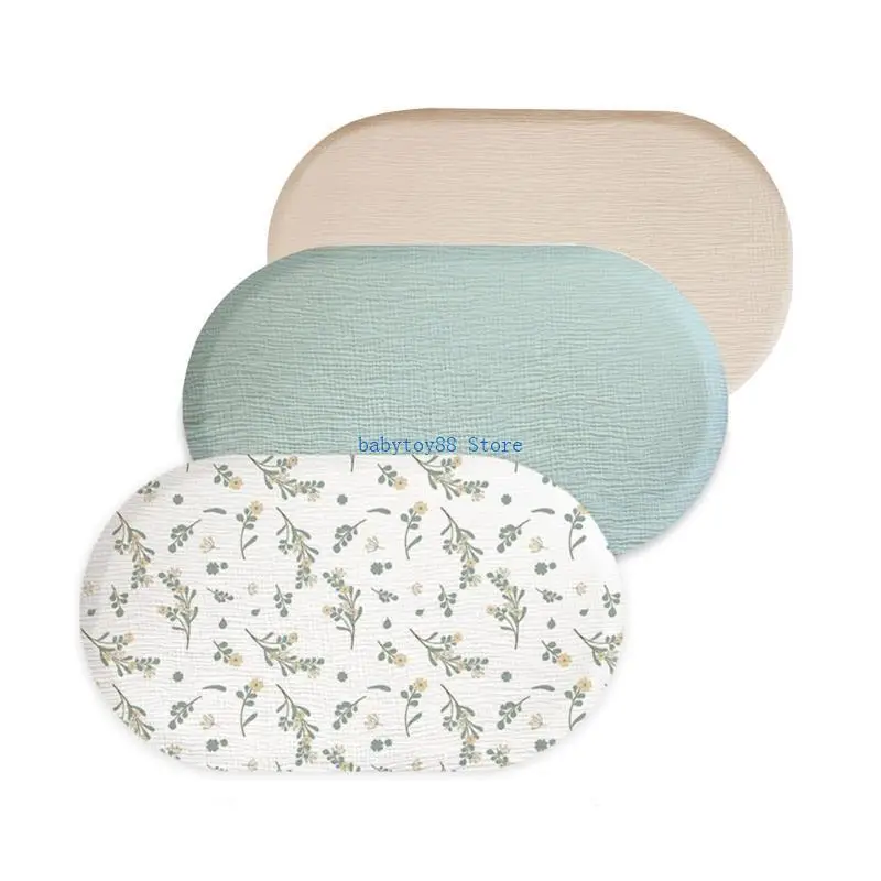 

Y4UD Baby Bassinet Sheets Fashionable Nursery Sheet Set Newborns Pram fitting Sheets Unisex Baby Sheets Lovely Pattern Designs