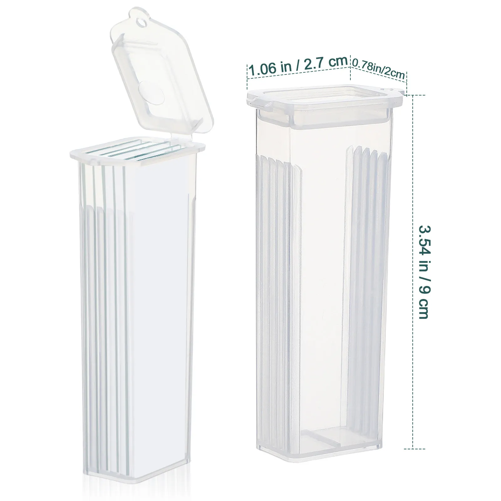 50Pcs Plastic for Glass Slides Microscope Specimen Storage Pathological Section Tool Easy Removal Slotted