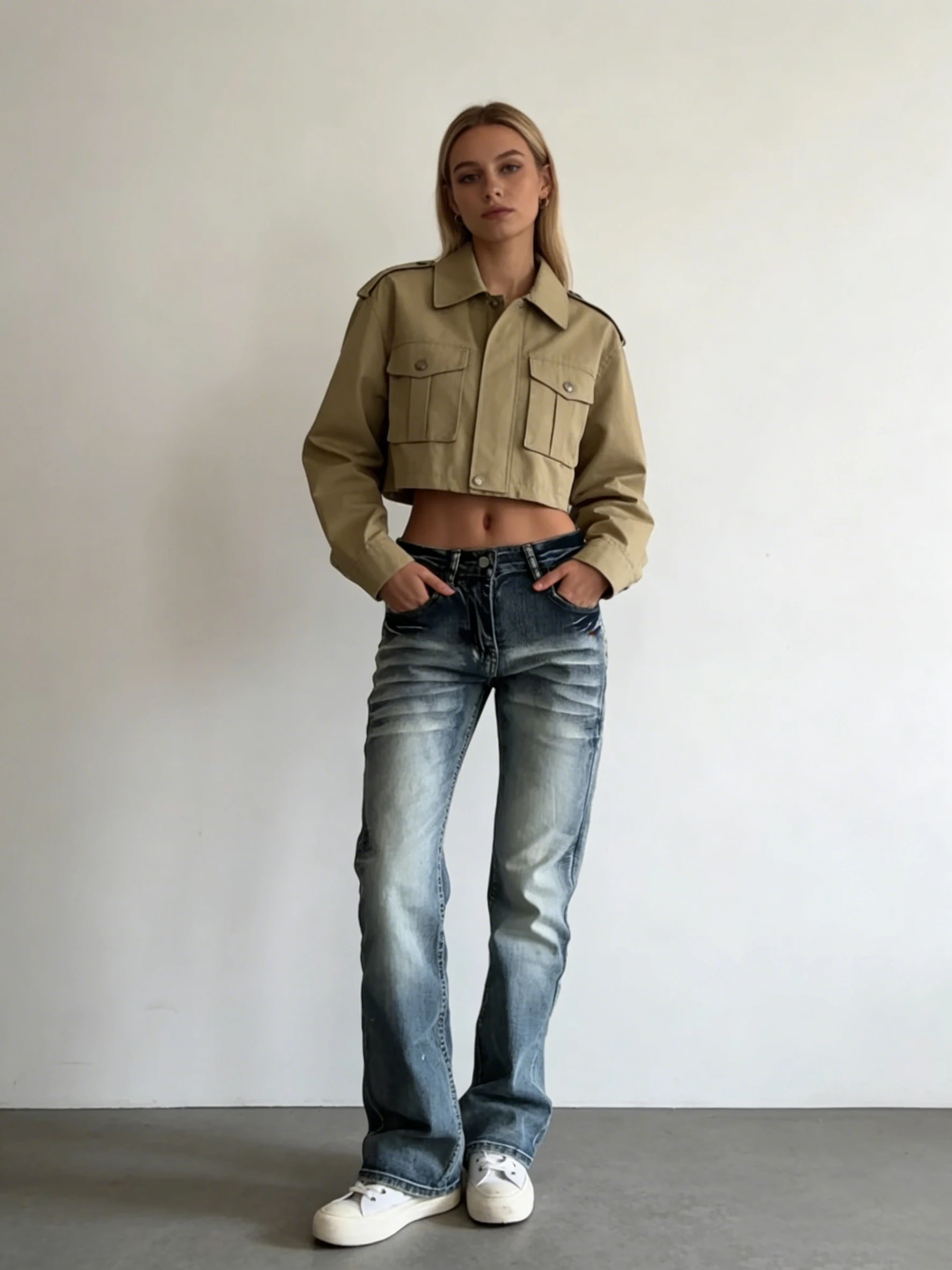 

Vintage Micro Flare All-Match Wide Leg Women New High Street Low-Waist Jeans Y2K Denim Trousers Female Sexy Slim Fit Flare Pants