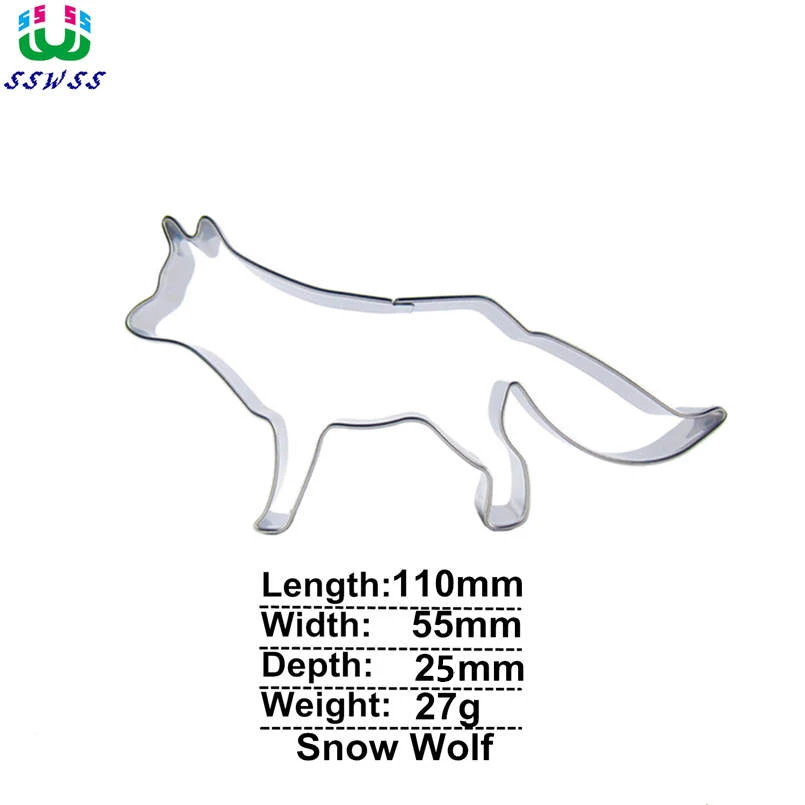 Snow Wolf Shape Cake Decorating Fondant Cutters Tools,Cookie Biscuit Baking Molds,Direct Selling