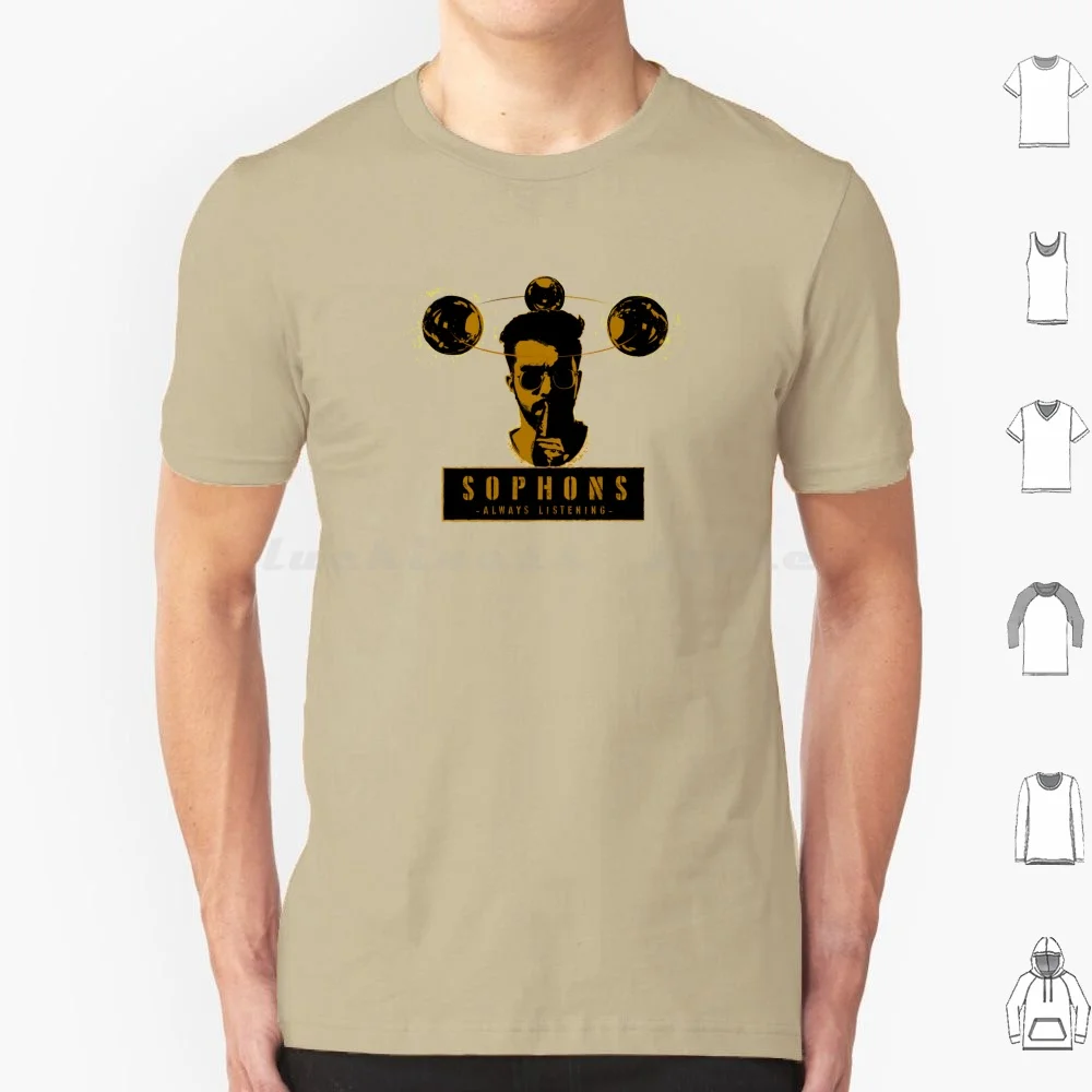 Sophons T-Shirt Bawełna Mężczyźni Kobiety DIY Print Space Sophons Sophon Sun Planet Dark Forest Liu Cixin Three Problem Sci Fi Science