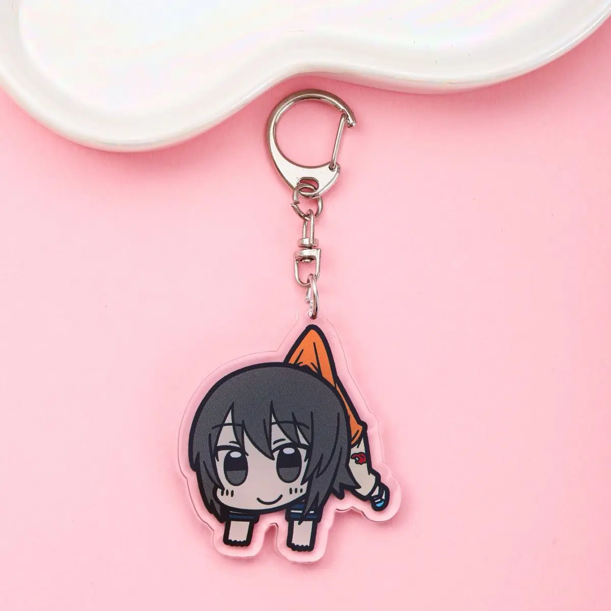 Anime GIRLS und PANZER Acrylic keychain accessaries Cartoon funny Bag Pendant Gift cute bag charm Keyring Friends Fans Gifts