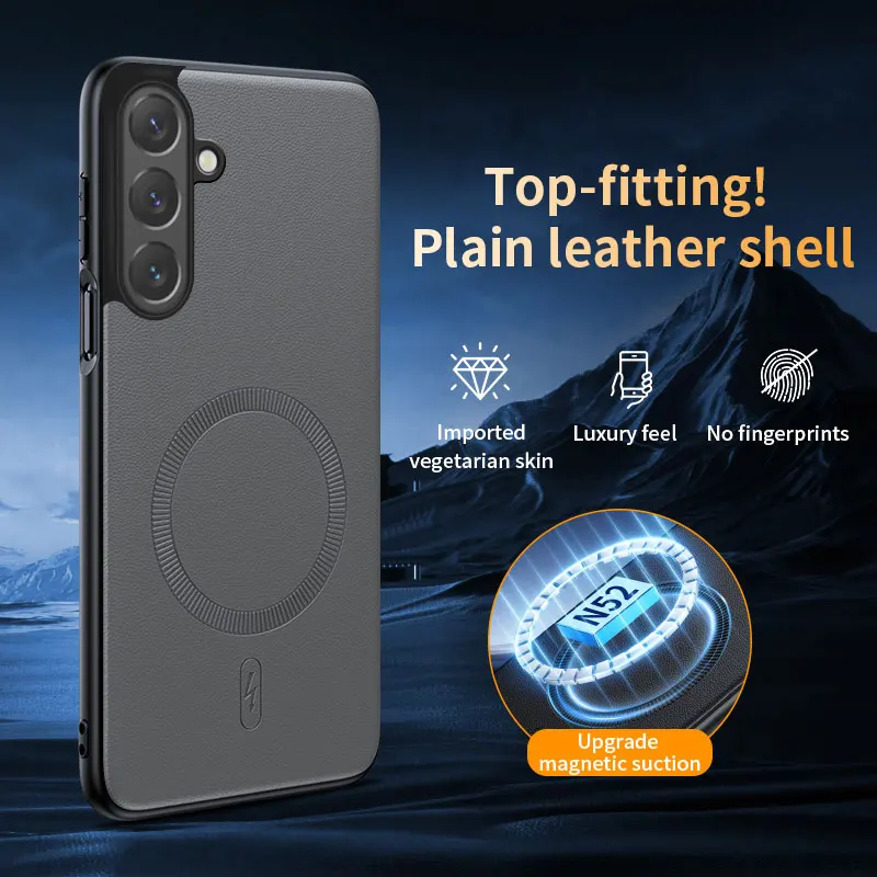 Für Samsung Galaxy S26 FE Hülle Magnetische Leder-Schutzhülle für Samsung Galaxy S26 FE Anti-Fingerabdruck Rutschfeste PC+TPU – Detail 27