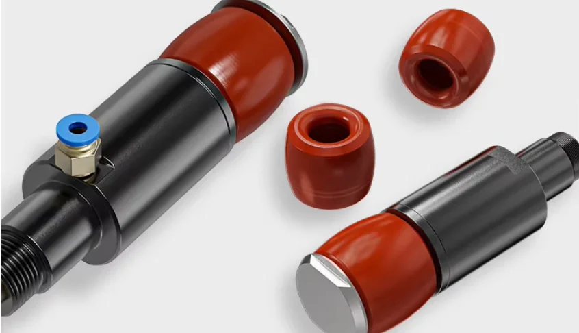 Pneumatic fixture inner support clamp, vacuum test clamp, wear-resistant sealing part, airtight test connector
