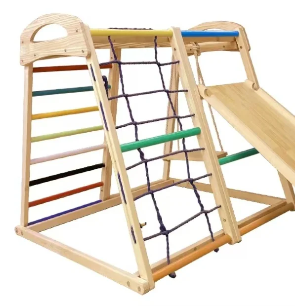 

Solid wood beech, indoor climbing frame, small climbing frame, swing combination fitness home