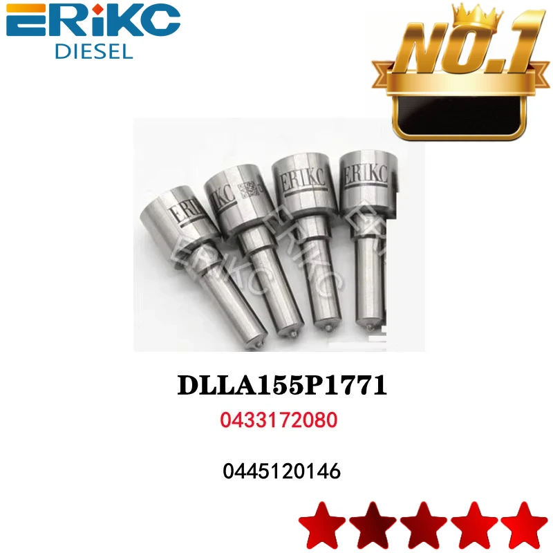 

ERIKC 4 pcs DLLA155P1771 Diesel Common Rail Nozzle DLLA 155P 1771 oem 0 433 172 080 CR Assy For 0445120146