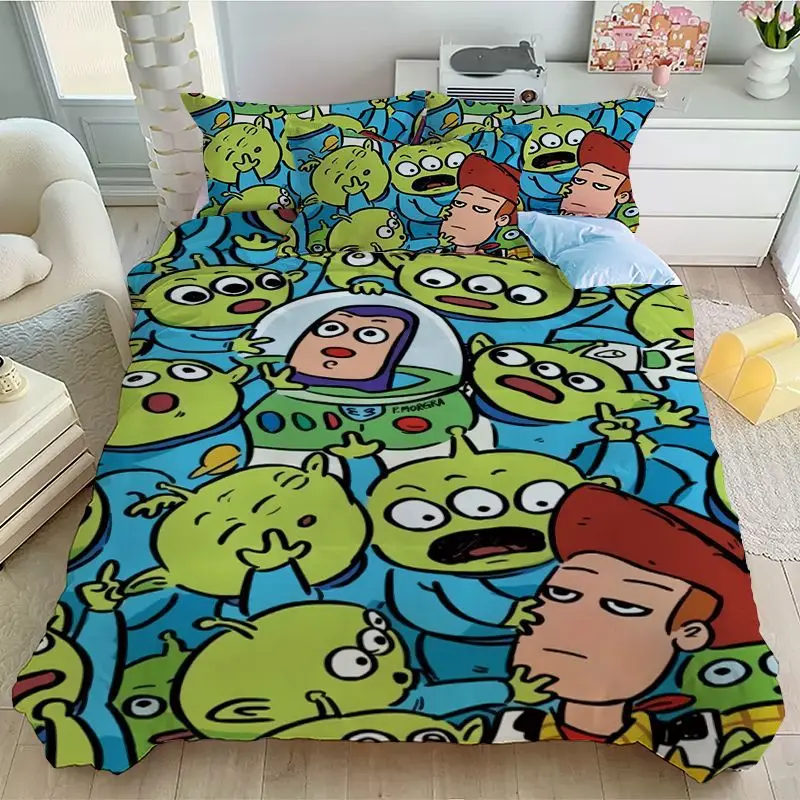 

Новый комплект постельного белья Disney «История игрушек» (4 предмета) для мальчиков, с Баззом Лайтером, для общежития, 3 предмета