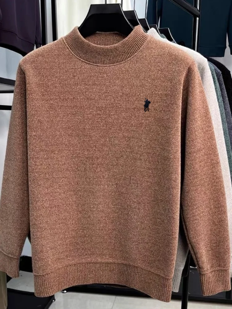 

Fashionable autumnwinter new velvet warm knitted sweater luxury men's brand classic Paul embroidery hot selling pullover sweater