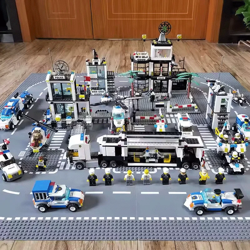 Blocs de Construction classiques 32x32 32 points, plaque de Base, blocs de Construction de prairie d'île, plaque de Base, figurines vue sur la ville, jouets de Construction