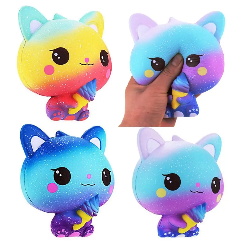 Cute Cartoon Cat Pinch Toy Stress Release Slow Rebound Decompression Doll Gifts Stress Relief Release Anxiety Toy