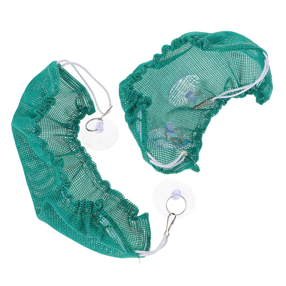 

2 pcs Reptile Hammock For Lizards Snakes Bearded Dragons Fleece Hanging Bed With Suction Cups Safe Climbing Resting Play Space