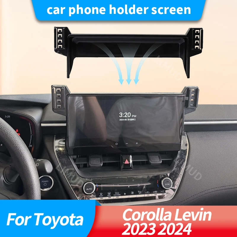 Car phone holder screen For Toyota Corolla Levin 2023 2024 the installation and disassembly are convenient and efficient