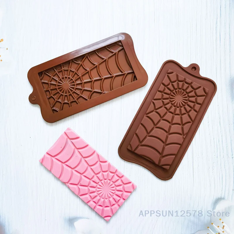 

DIY Chocolate Mold Spider Web Pattern Cake Decoration Tool Party Kitchen Utensils