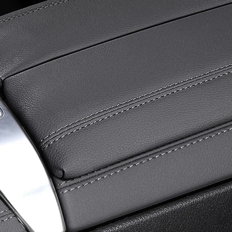 Car Central Console Armrest Box Booster Pad PU Trim Cover For Mercedes Benz GLC C-Class W206 C200 X253 GLC300 22-2024