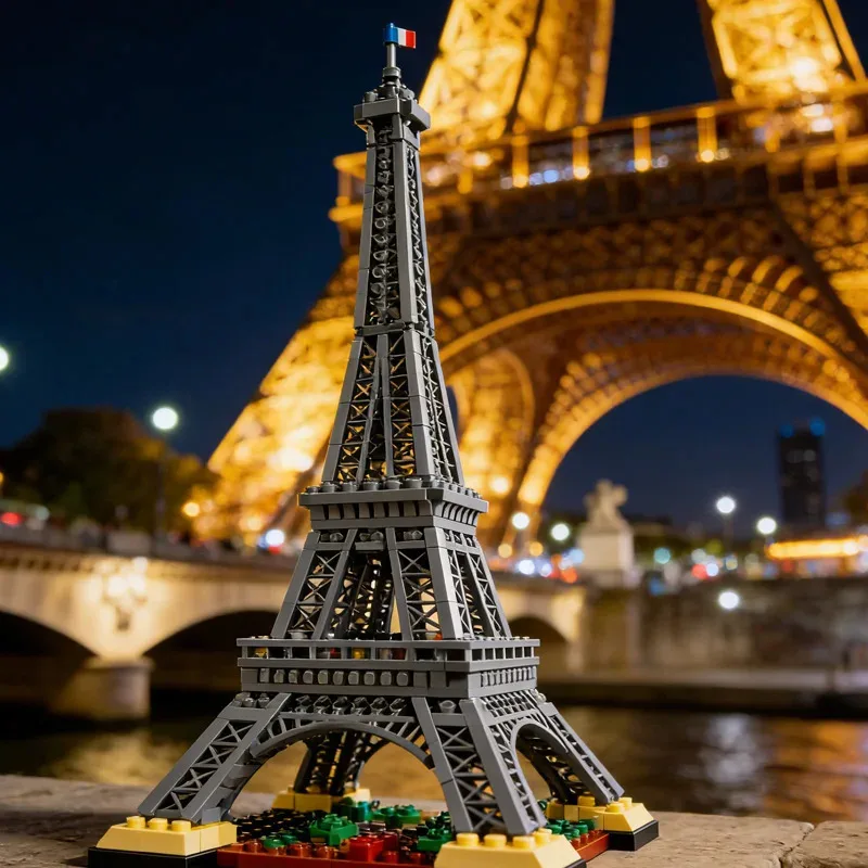 

В НАЛИЧИИ 2026: Архитектурная модель Эйфелевой башни (Париж) высотой 1,5 м, набор 10307, 1000+ деталей, строительные блоки, кирпичи, игрушки для взрослых, подарки