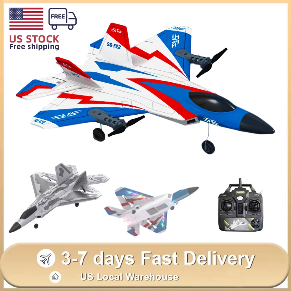 

F22 RC Fighter 4CH 2.4G Планер с дистанционным управлением 3D Модель трюкового самолета Электрический радиоуправляемый самолет Игрушки для детей и взрослых