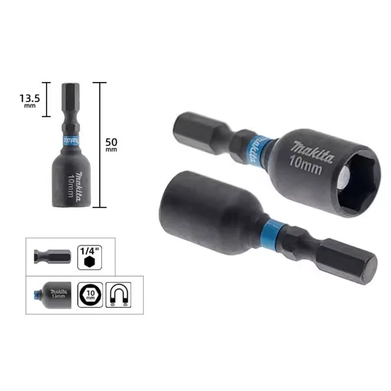 Makita E-08822 Magnetic Impact Black Sleeve Screwdriving Drill Drive Bit Driving Power Tool Essories Parts