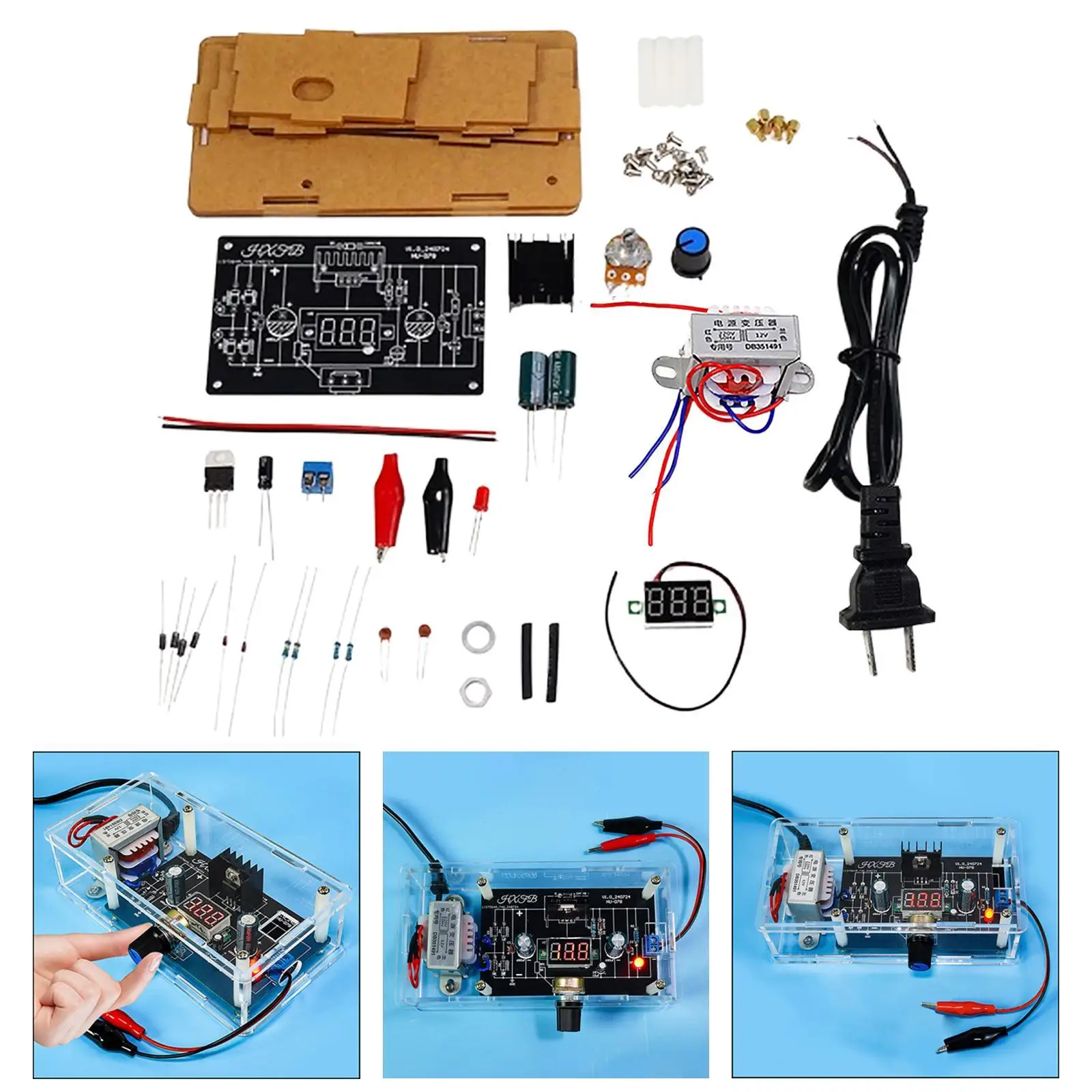 

Adjustable Voltage Regulator Kit Soldering Kits Soldering Skill Training Electronics Kits Easy Assembly for Beginner Adults