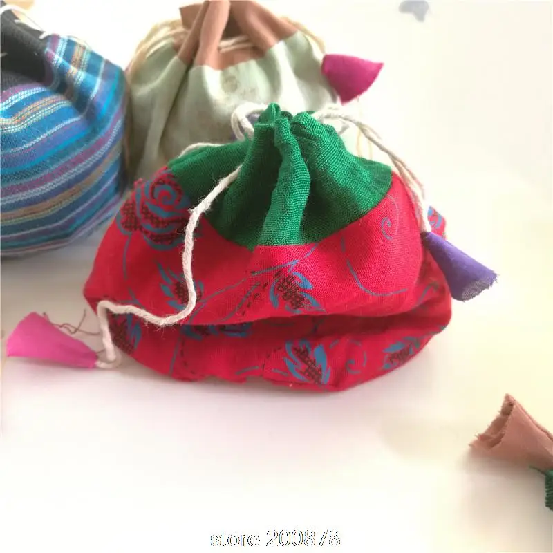 

10PCS Mix Nepal Hand Cotton Pouches Jewelry Bags Accessories C18
