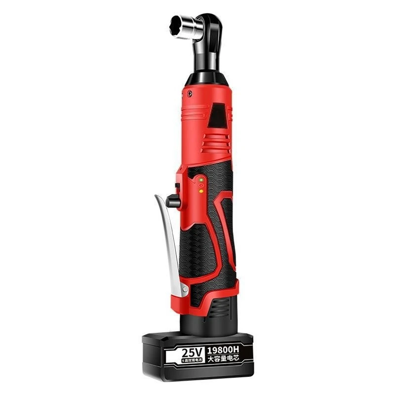 90 Degree Angle Cordless Ratchet Wrench 16.8V Li-ion Electric Impact Wrench Rechargeable Power Tool for Stage Truss Assembly