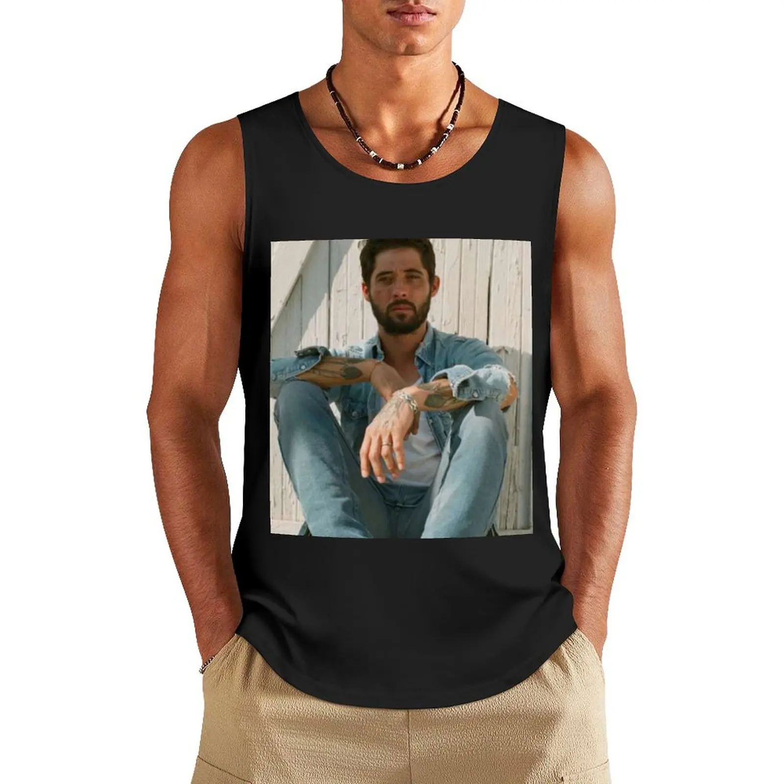 Ryan Bingham Discover Los Angeles Tank Top t-shirt for men Men's gym t-shirt