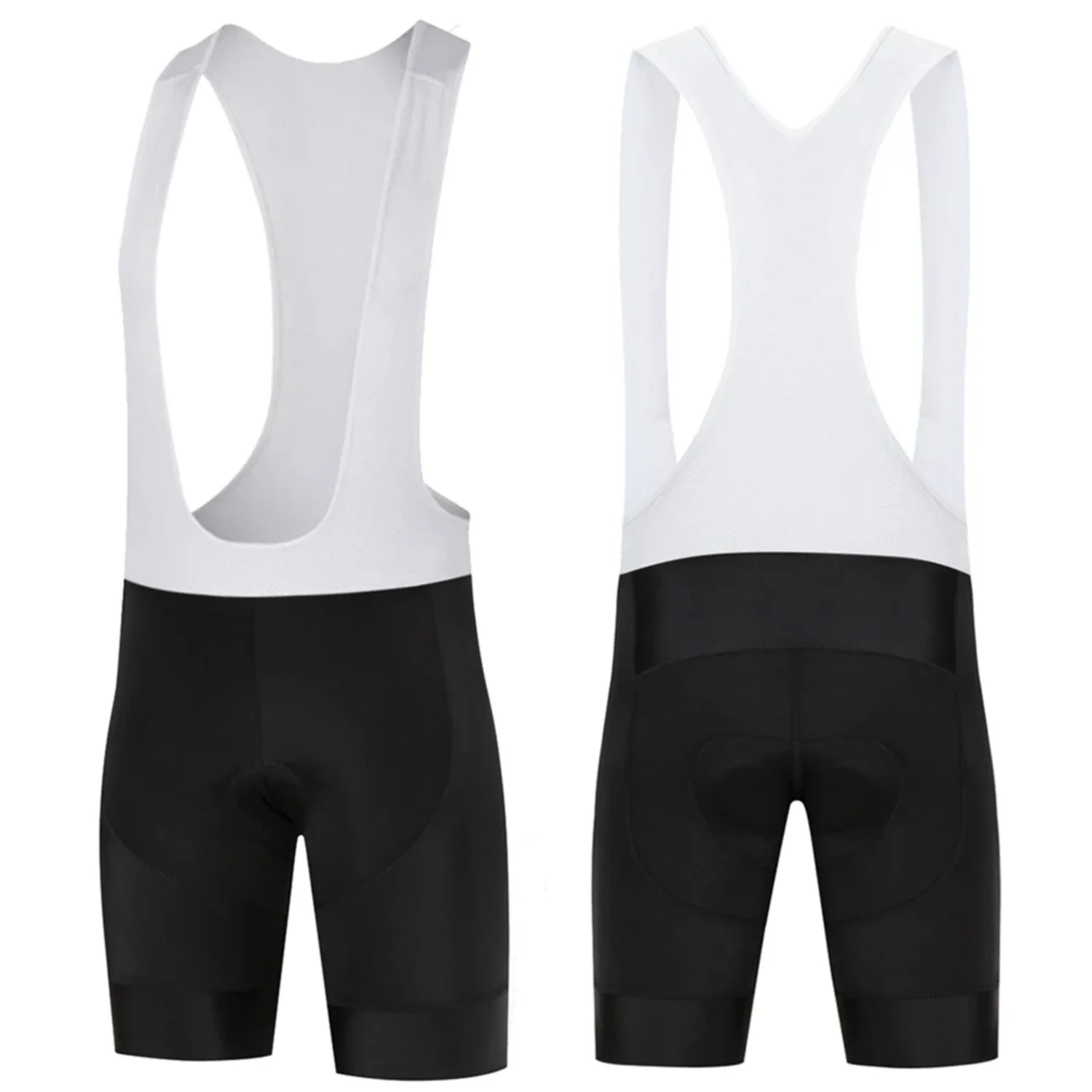 Sleek, stylish black Professional 19D gel cycling bib shorts for men - top-notch, high-performance gear perfect for summer MTB m